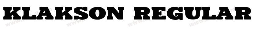 Klakson Regular ttno字体转换